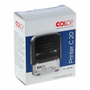 Оснастка для штампа автоматическая COLOP Printer Сompact 20, 38x14 мм, корпус красный