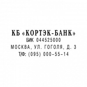 Штамп автоматический самонаборный 4 строки, 1 касса, Colop Printer C20, чёрный