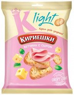 «Кириешки Light», сухарики со вкусом ветчины с сыром, 80г
