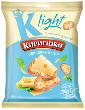 «Кириешки Light», сухарики со вкусом сливочного сыра, 33г