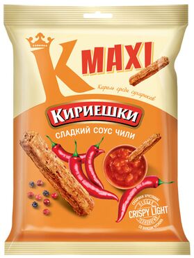 «Кириешки Maxi», сухарики со вкусом сладкого чили, 60г