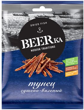 «Beerka», тунец сушёно-вяленый, 40 г