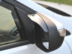 Козырьки на боковые зеркала (уши) в авто 2 шт