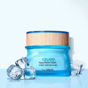 The Saem Iceland Aqua moist cream Увлажняющий крем для лица с минеральной водой, 60 мл
