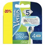 Сменные кассеты для бритья Gillette Venus Extra Smooth Embrace, 4 шт