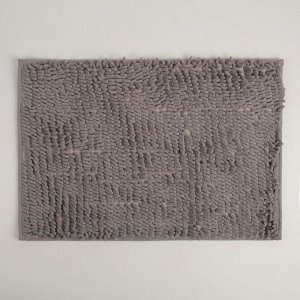 Коврик Доляна «Букли длинные», 40x60 см, цвет серый
