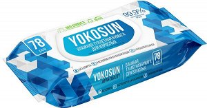 Влажная взрослая туалетная бумага YokoSun 78 шт. /24