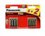 Батарейки PANASONIC PRO POWER LR3/8BP (6+2 ПРОМО)(96)(Цена за 8 шт.)