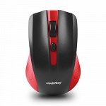 Мышь оптическая 352 ONE красно-черная USB (SBM-352-RK) / 100