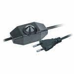 Шнур Navigator 61 603 NPS-FS02-170-2x0.5-BL 1.7 м с диммируемым выкл. черный