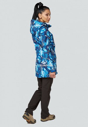 Женский осенний весенний костюм спортивный softshell синего цвета 01922-2S