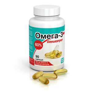 Омега-3 концентрат 60% капс. по 500 мг №90 капс.