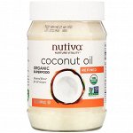 Nutiva, органическое кокосовое масло, рафинированное, 444 мл (15 жидких унций)