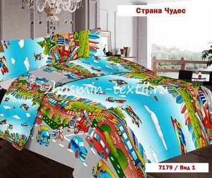 КПБ Бязь 3D 'Страна чудес' коллекция Жасмин 7179