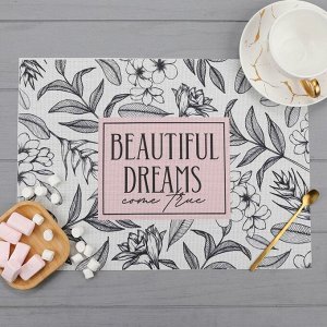 Салфетка на стол "Beautiful dreams", ПВХ, 40х29 см