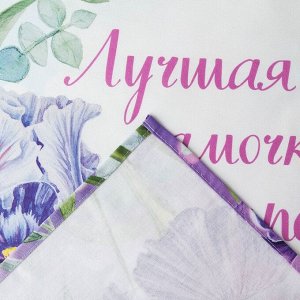 Полотенце "Ирис" 40х73 см, 100% хлопок, саржа 190 гр/м2