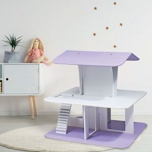Дом кукольный «Фазенда» фиолетовый