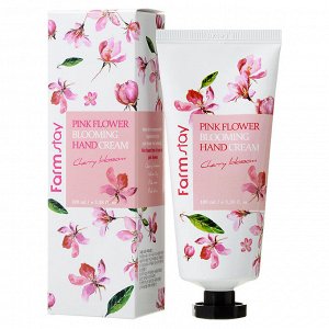 FarmStay Крем для рук c экстрактом цветов сакурыPink Flower Blooming Hand Cream Cherry Blossom