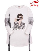 Туники для девочек &quot;Capture cream&quot;, цвет Кремовый