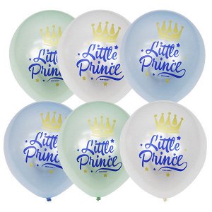 12"/30см Перламутр (шелк) 1 ст. 2 цв. рис Little Prince 25шт