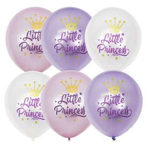 12"/30см Перламутр (шелк) 1 ст. 2 цв. рис Little Princess 25шт