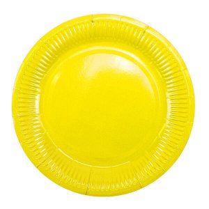 Тарелки бумажные Yellow 18 см 6 шт