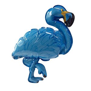 МенюШар самодув фигура Фламинго BLUE 20 см