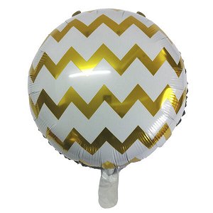 Круг White Шеврон Gold 18"/45 см