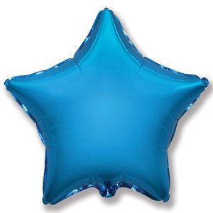 Мини Звезда BLUE 9"/23 см фольгированный шар