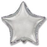 Мини Звезда SILVER 9&quot;/23 см фольгированный шар