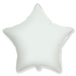 Звезда WHITE 18&quot;/45 см фольгированный шар
