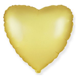 Сердце Пастель сатин GOLD 18"/45 см фольгированный шар