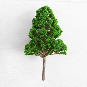 Миниатюра кукольная «Дерево» размер: 6?6?13,5 см, цвет зелёный