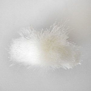 Декоративный элемент «Кисть» диаметр 9 см, цвет белый