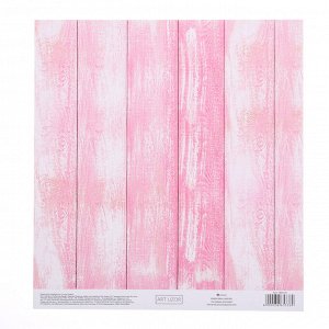 Бумага для скрапбукинга с клеевым слоем «Жизнь в розовом цвете», 20 x 21,5 см, 250 г/м