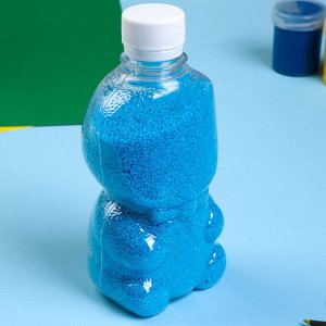 Песок цветной в бутылках &quot;Синий&quot; 500 гр МИКС