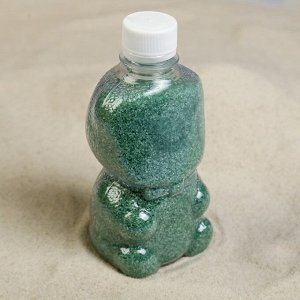 Песок цветной в бутылках &quot;Изумруд&quot; 500 гр  МИКС