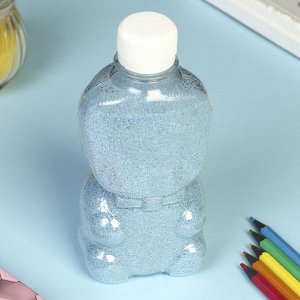 Песок цветной в бутылках "Голубой" 500 гр МИКС
