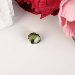 Набор бусин для творчества пластик "Кристалл-многогранник оливка" 20 гр 1,2х1,4 см
