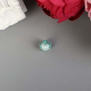 Набор бусин для творчества пластик "Кристалл-многогранник светло-зелёный" 20 гр 1,2х1,4 см