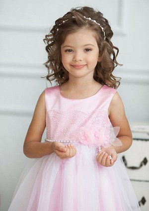 ALOLIKA Восхитительное нарядное платье для маленьких принцесс, цвет розовый