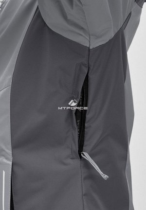 Женский зимний костюм горнолыжный большого размера серого цвета 01850Sr