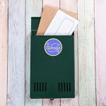 Ящик почтовый без замка (с петлёй), вертикальный 31х21х4 см, зеленый