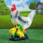 Садовая фигура Курица 16*27*32 см микс