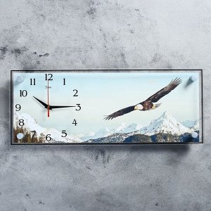 Часы настенные, серия: Животный мир, "Орёл", 50х20 см