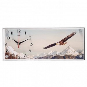 Часы настенные, серия: Животный мир, "Орёл", 50х20 см