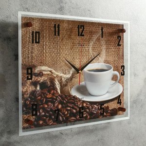 Часы настенные, серия: Кухня, "Кофе" 35х45  см, микс