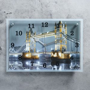 Часы настенные, серия: Город, "Тауэрский Мост", 25х35  см, в ассортименте