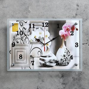 Часы настенные, серия: Интерьер, "Вазы" 25х35 см