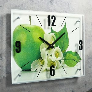 Часы настенные, серия: Кухня, "Яблоко", 40х50 см, микс